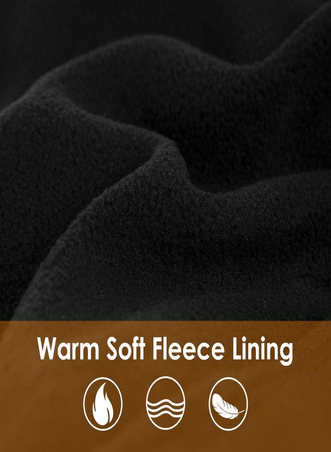 Tyzrdnac Balaclava Ski Mask Fleece Lining Windproof Warm Adjustable Thermal Winter Cold Weather Face Mask for Men Women Black - Image 3